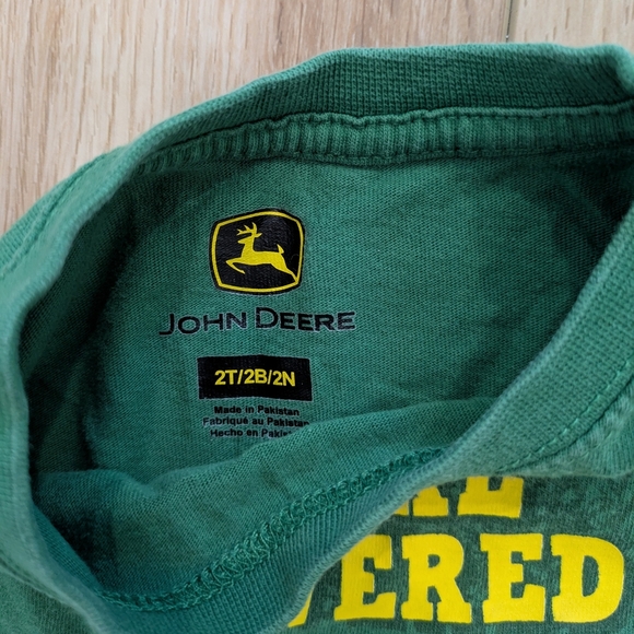 John Deere Green and Yellow Long Sleeve Kids Tee - Picture 3 of 4